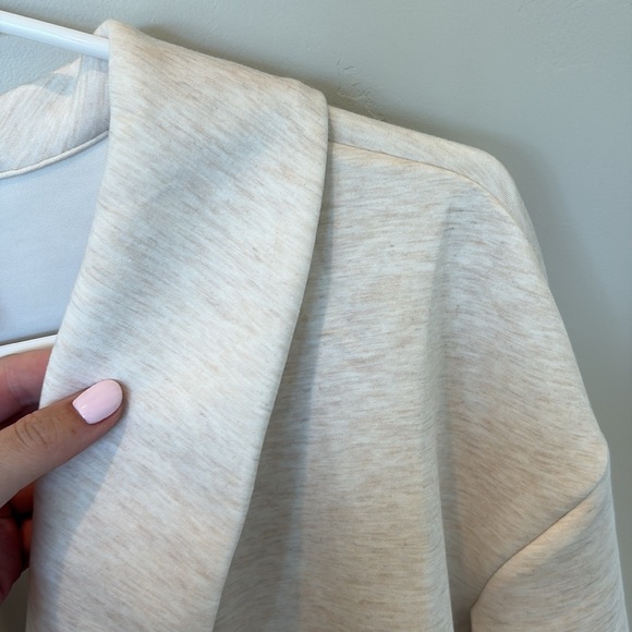 SPANX AIR ESSENTIALS Cream Wrap Blouse - Picture 3 of 7